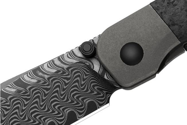 Bild für Kizer Coywolf KI3685A1 Acid Washed Damascus, Titanium & Carbon Fiber, Taschenmesser, Derek Sharon Design