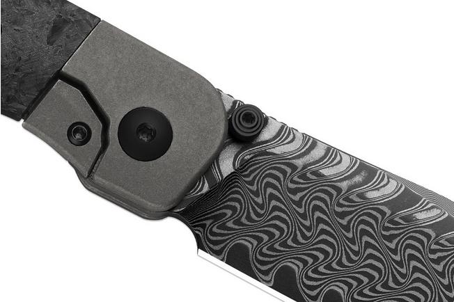 Bild für Kizer Coywolf KI3685A1 Acid Washed Damascus, Titanium & Carbon Fiber, Taschenmesser, Derek Sharon Design