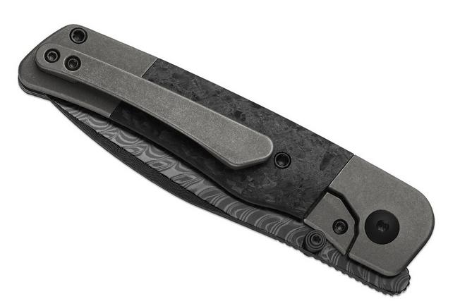 Bild für Kizer Coywolf KI3685A1 Acid Washed Damascus, Titanium & Carbon Fiber, Taschenmesser, Derek Sharon Design