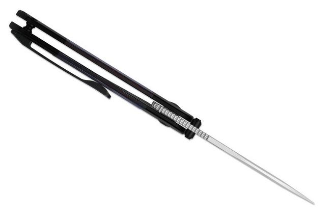 Bild für Kizer Coywolf KI3685A2 Satin Compound Grind S45VN, Titanium & Reconstituted Wood, Taschenmesser, Derek Sharon Design