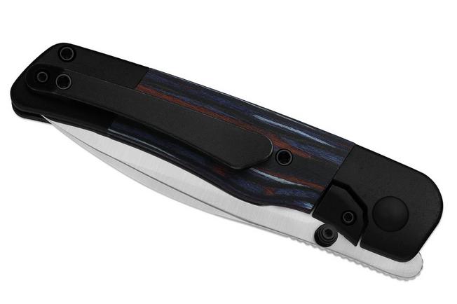 Bild für Kizer Coywolf KI3685A2 Satin Compound Grind S45VN, Titanium & Reconstituted Wood, Taschenmesser, Derek Sharon Design