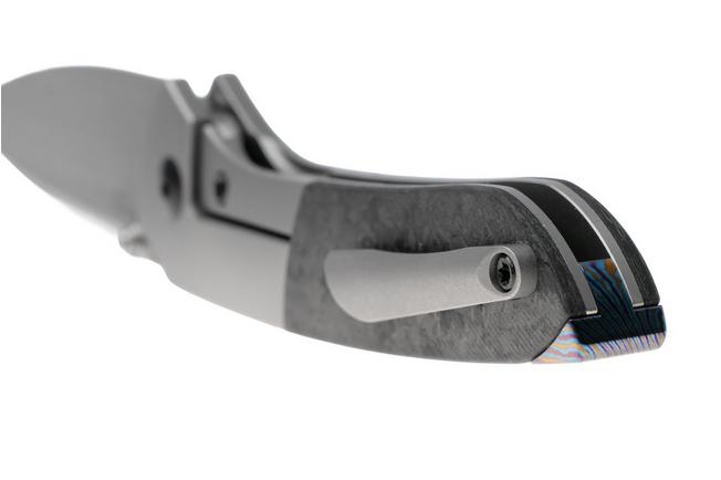 Afbeelding voor Kizer Spitfire KI3690A1 Satin S35VN, Titanium Carbonfiber, Timascus Backspacer, zakmes