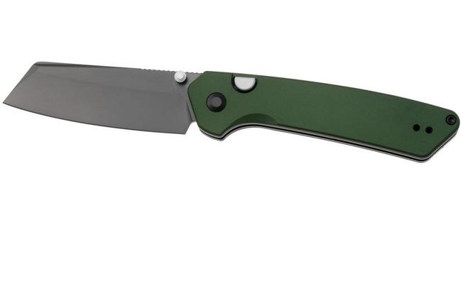 Imagen para Kizer Madrac KI3693E3 Satin S45VN, British Racing Green Aluminum, navaja Knivesandtools Exclusive, diseño de Matteo Pignatelli