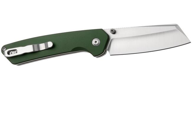 Image pour Kizer Madrac KI3693E4 Matte DLC S45VN, British Racing Green Aluminum, couteau de poche Knivesandtools Exclusive, Matteo Pignatelli design