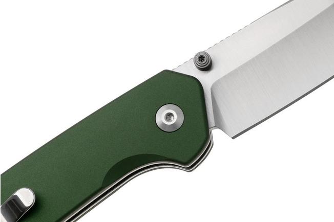 Image pour Kizer Madrac KI3693E4 Matte DLC S45VN, British Racing Green Aluminum, couteau de poche Knivesandtools Exclusive, Matteo Pignatelli design