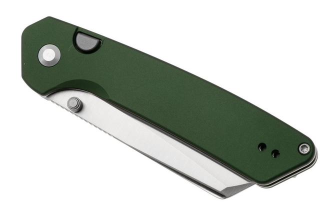 Image pour Kizer Madrac KI3693E4 Matte DLC S45VN, British Racing Green Aluminum, couteau de poche Knivesandtools Exclusive, Matteo Pignatelli design