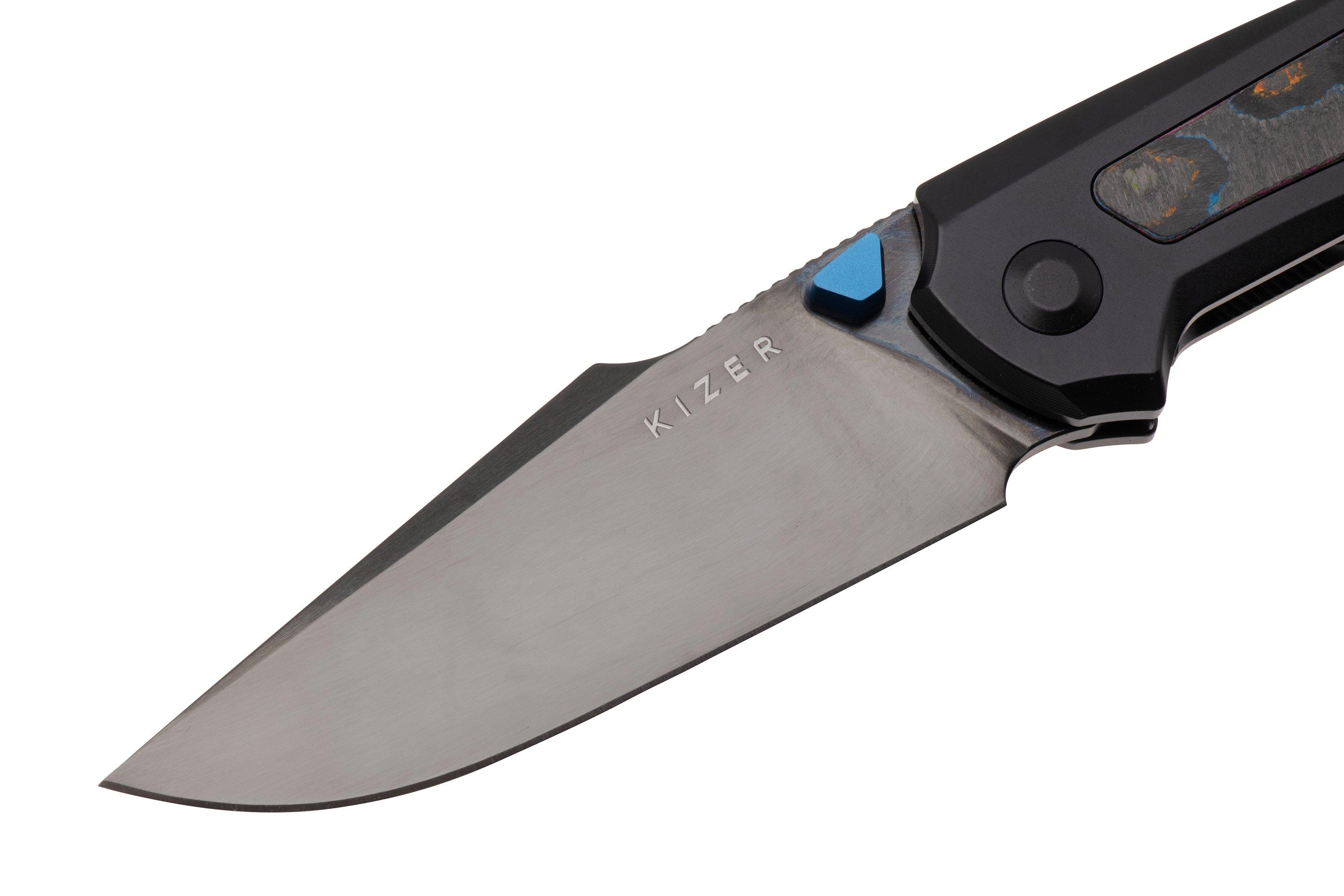 Kizer Feweed KI3694A3 Polished DLC CPM S45VN, Titanium Camo Carbon 80's  Inlay, zakmes | Voordelig kopen bij knivesandtools.nl