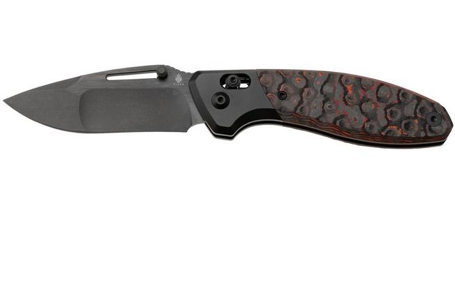 Afbeelding voor Kizer Bulli KI3695A3 Matte DLC S45VN, Black Titanium Mars Valley Fat Carbon, zakmes