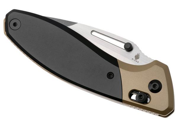 Afbeelding voor Kizer Bulli KI3695A4 Satin S45VN, Black Gold Titanium, zakmes