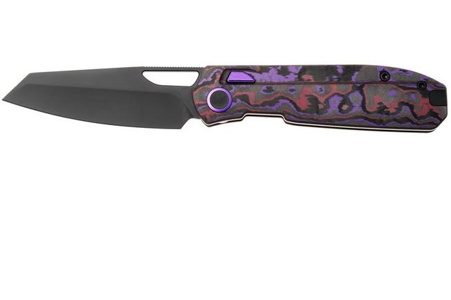 Obraz dla Nóż składany Kizer Mash KI3699BSA2, DLC M390, FatCarbon Purple Haze, projekt Divo Knives