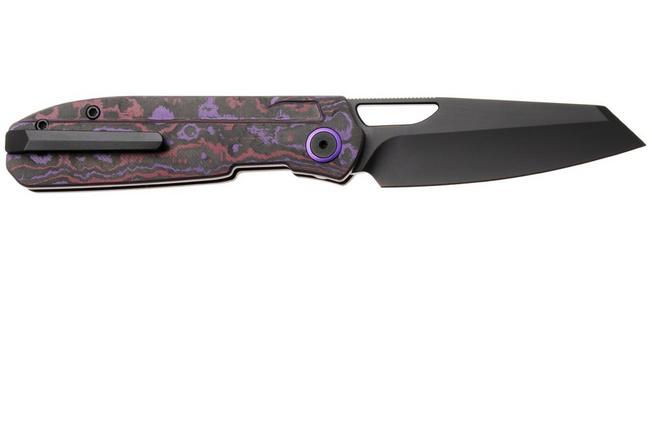 Obraz dla Nóż składany Kizer Mash KI3699BSA2, DLC M390, FatCarbon Purple Haze, projekt Divo Knives