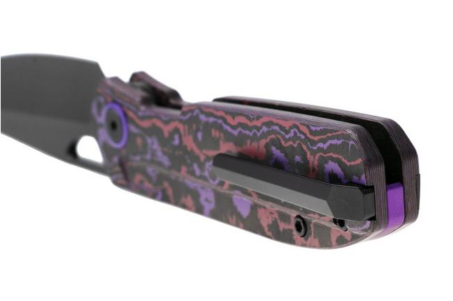 Obraz dla Nóż składany Kizer Mash KI3699BSA2, DLC M390, FatCarbon Purple Haze, projekt Divo Knives