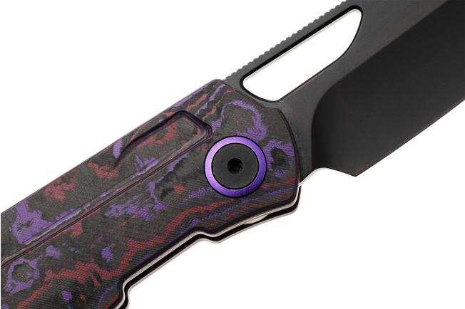 Obraz dla Nóż składany Kizer Mash KI3699BSA2, DLC M390, FatCarbon Purple Haze, projekt Divo Knives
