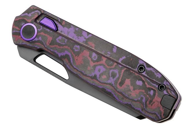 Obraz dla Nóż składany Kizer Mash KI3699BSA2, DLC M390, FatCarbon Purple Haze, projekt Divo Knives