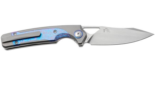 Afbeelding voor Kizer Ara KI3729A3, Hand Brushed Satin CPM S45VN, Snowflake Titanium zakmes, Jonathan Styles and Paul Munko design