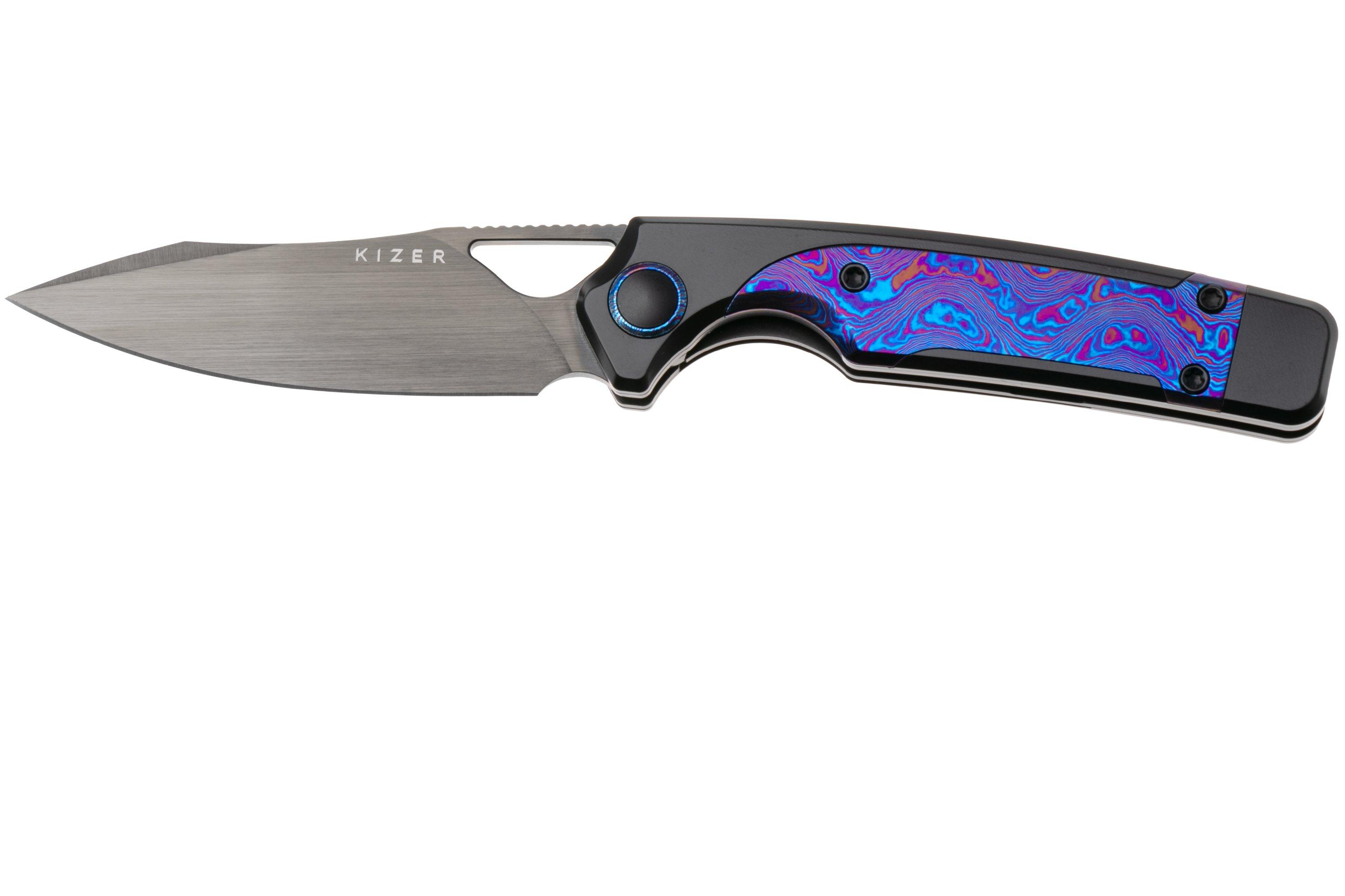 オーダー Kizer Ara KI3729A4 Hand Brushed DLC CPM Cruwear, Titanium