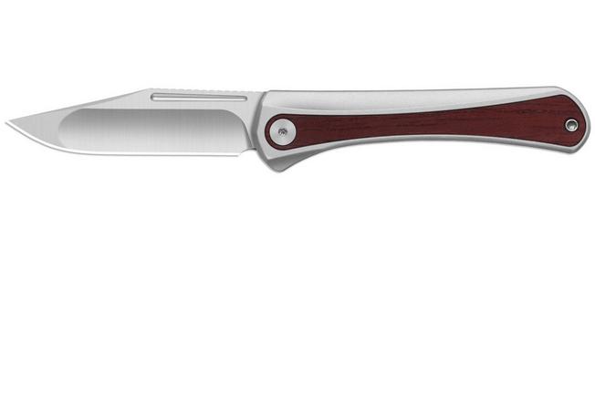 Afbeelding voor Kizer Melody Ki3732A2, Satin S35VN, Aluminum/Panama Rosewood zakmes, Paul Munko design