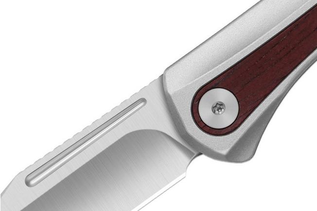 Afbeelding voor Kizer Melody Ki3732A2, Satin S35VN, Aluminum/Panama Rosewood zakmes, Paul Munko design