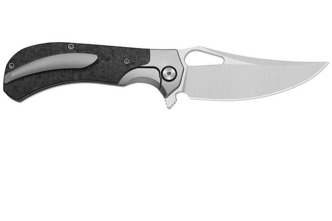 Obraz dla Nóż składany Kizer Cyclone Ki3734A2, Satin S35VN, Titanium/Carbon Fiber, projekt James Lowe