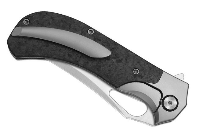 Obraz dla Nóż składany Kizer Cyclone Ki3734A2, Satin S35VN, Titanium/Carbon Fiber, projekt James Lowe