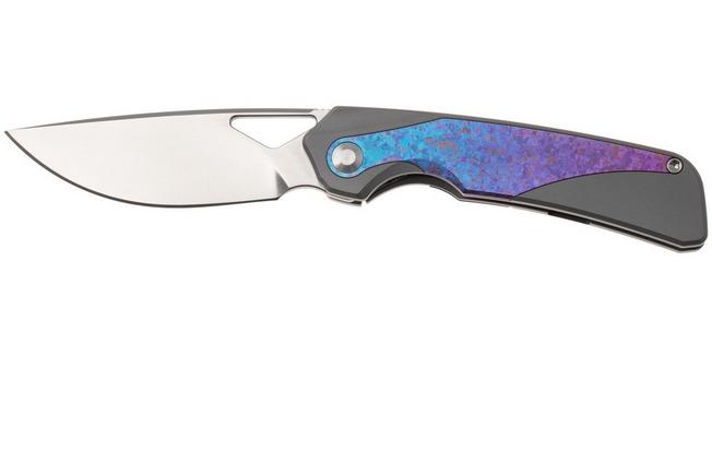 Afbeelding voor Kizer Topsail KI3735A1 Satin S45VN, Titanium & Crystallized Titanium Inlays, zakmes, Jonathan Styles design