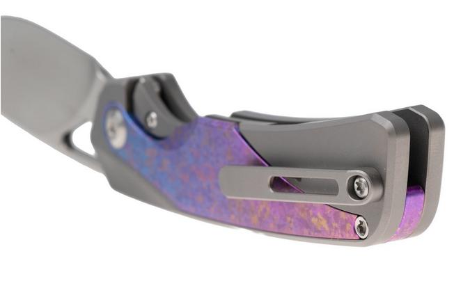 Afbeelding voor Kizer Topsail KI3735A1 Satin S45VN, Titanium & Crystallized Titanium Inlays, zakmes, Jonathan Styles design