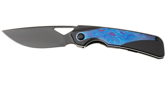 Afbeelding voor Kizer Topsail KI3735A2 Matte DLC S45VN, Black Titanium & Timascus Inlays, zakmes, Jonathan Styles design