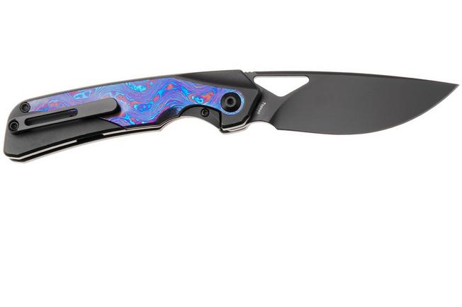 Afbeelding voor Kizer Topsail KI3735A2 Matte DLC S45VN, Black Titanium & Timascus Inlays, zakmes, Jonathan Styles design
