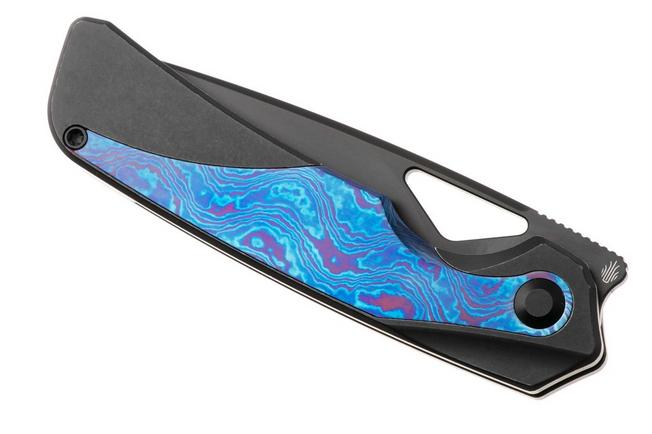 Afbeelding voor Kizer Topsail KI3735A2 Matte DLC S45VN, Black Titanium & Timascus Inlays, zakmes, Jonathan Styles design
