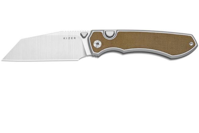 Image for Kizer Wharning KI3738A1 Satin S45VN, Aluminum Norplex UltreX Micarta, pocket knife, Johan Jordaan design