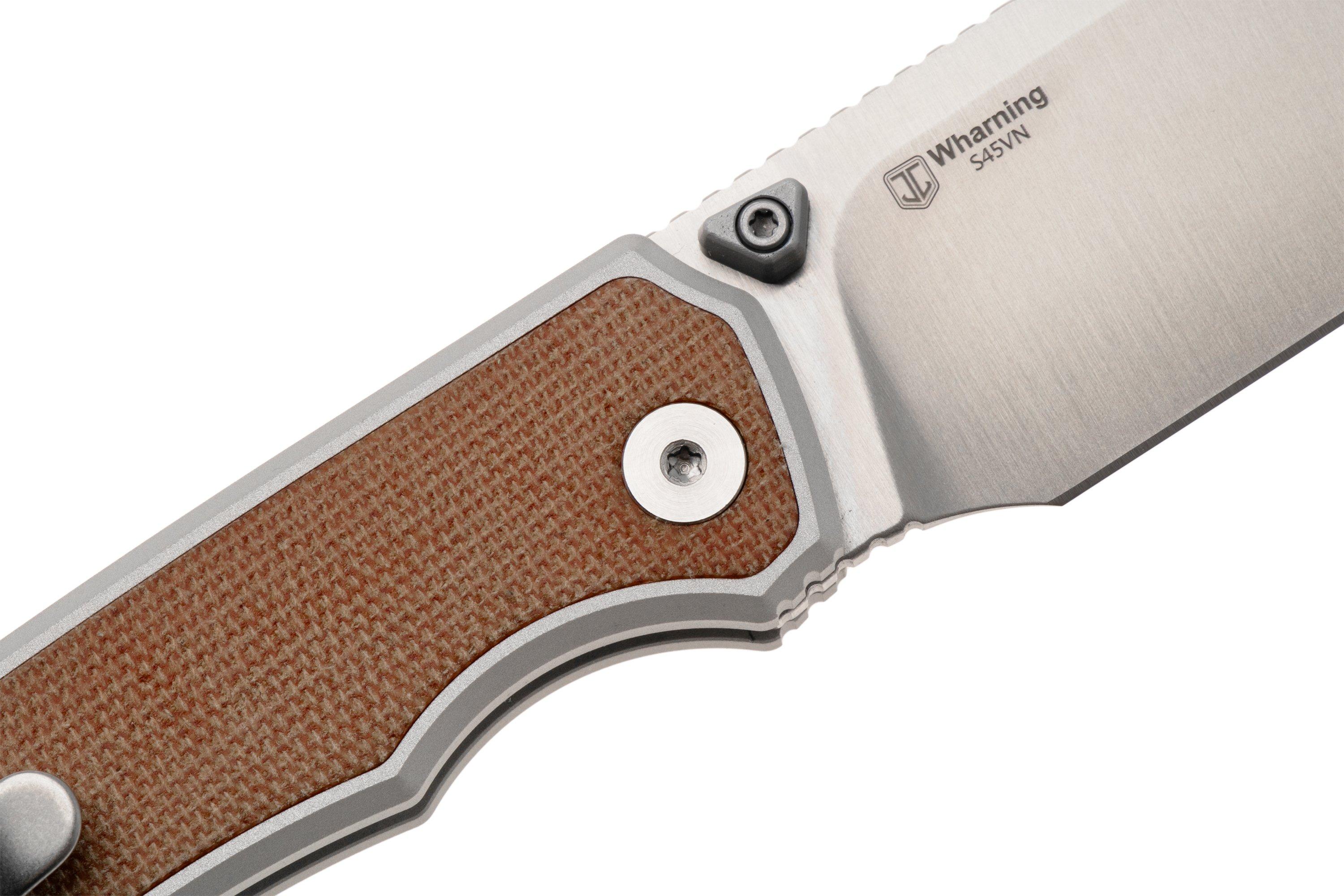 Kizer Wharning KI3738A1 Satin S45VN, Aluminum Norplex UltreX