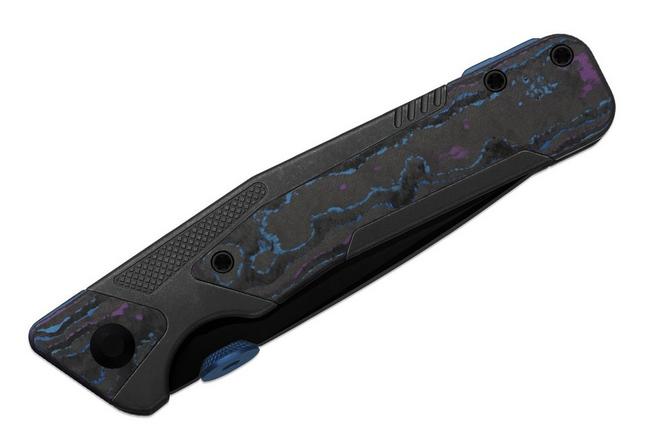 Image pour Kizer Sable Chief Ki3745A1, Matte DLC Ultra K390, Black Titanium/CamoCarbon Damtanium, couteau de poche, Jonathan Styles design