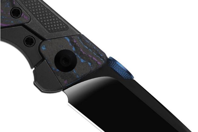 Image pour Kizer Sable Chief Ki3745A1, Matte DLC Ultra K390, Black Titanium/CamoCarbon Damtanium, couteau de poche, Jonathan Styles design