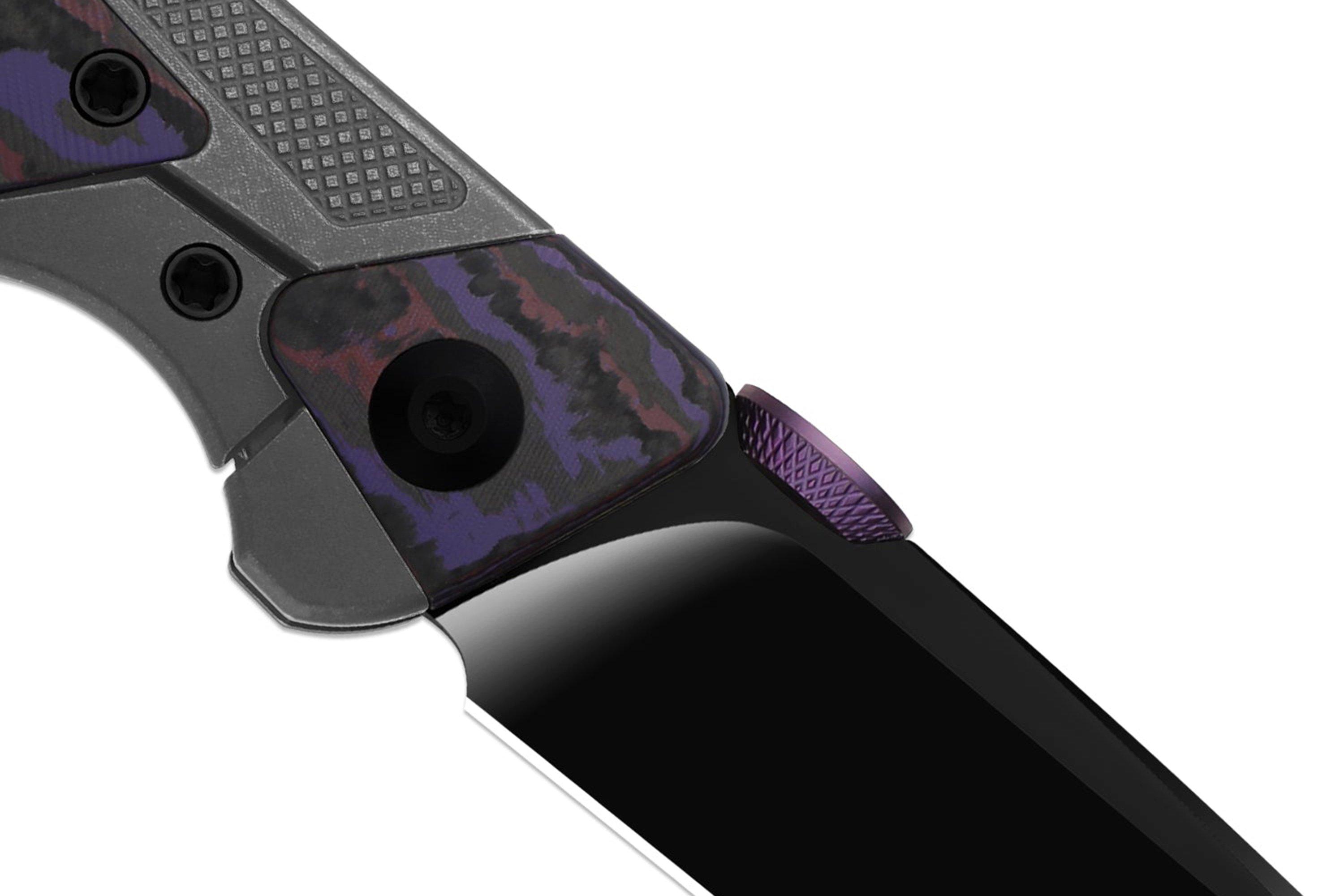 Kizer Sable Chief Ki3745A2, Matte DLC Ultra K390, Gray Titanium/Purple ...
