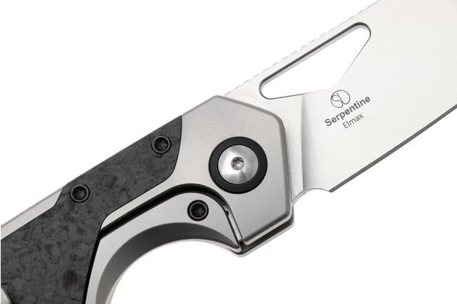 Imagen para Kizer Serpentine KI3759FDA1 Satin Elmax, Titanium & Carbonfiber Inlays, navaja, diseño de Jonathan Styles