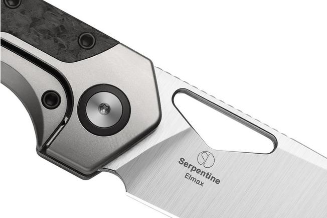 Imagen para Kizer Serpentine KI3759FDA1 Satin Elmax, Titanium & Carbonfiber Inlays, navaja, diseño de Jonathan Styles