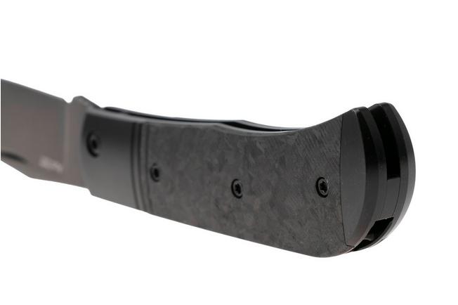 Afbeelding voor Kizer Trestle KI3761A1 Black DLC S45VN, Black Titanium Carbonfiber Inlay, zakmes, Azo design