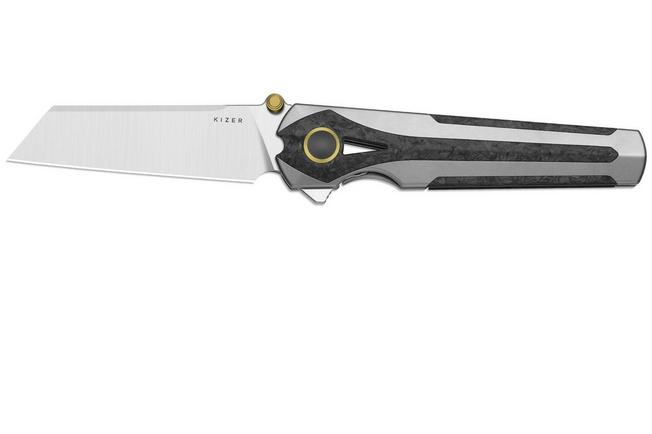 Imagen para Kizer Staff  Ki3795A2, Satin S45VN, Titanium/Carbon Fiber navaja, diseño de Jonathan Styles