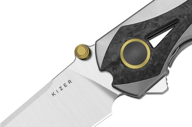 Imagen para Kizer Staff  Ki3795A2, Satin S45VN, Titanium/Carbon Fiber navaja, diseño de Jonathan Styles