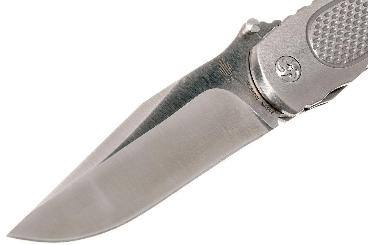 【SALE】 Kizer Wakulla Steve knife, pocket Clippoint Ki4497A2 CL トップス