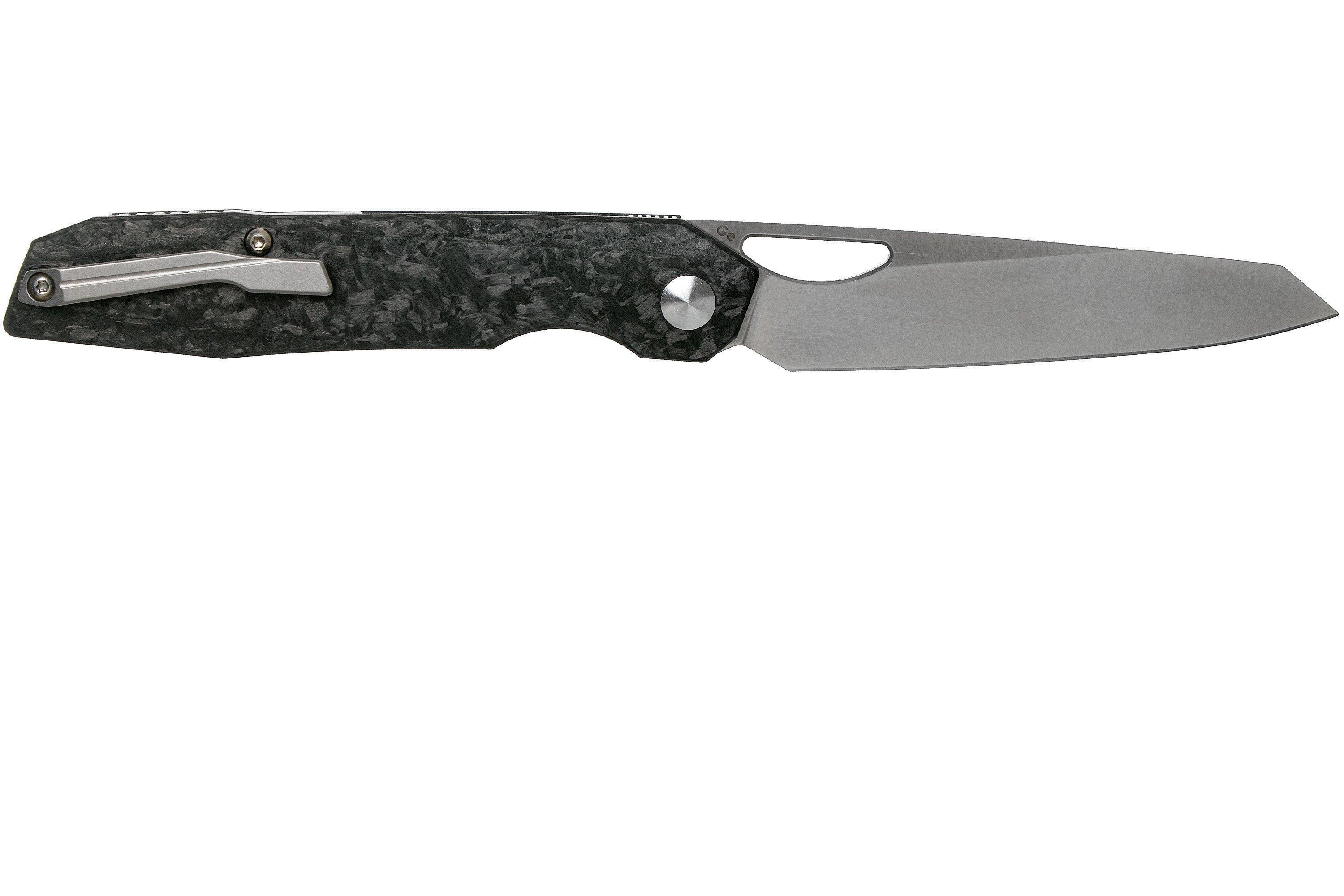Kizer Genie Ki4545A2 Marbled Carbon fibre pocket knife, Gage design