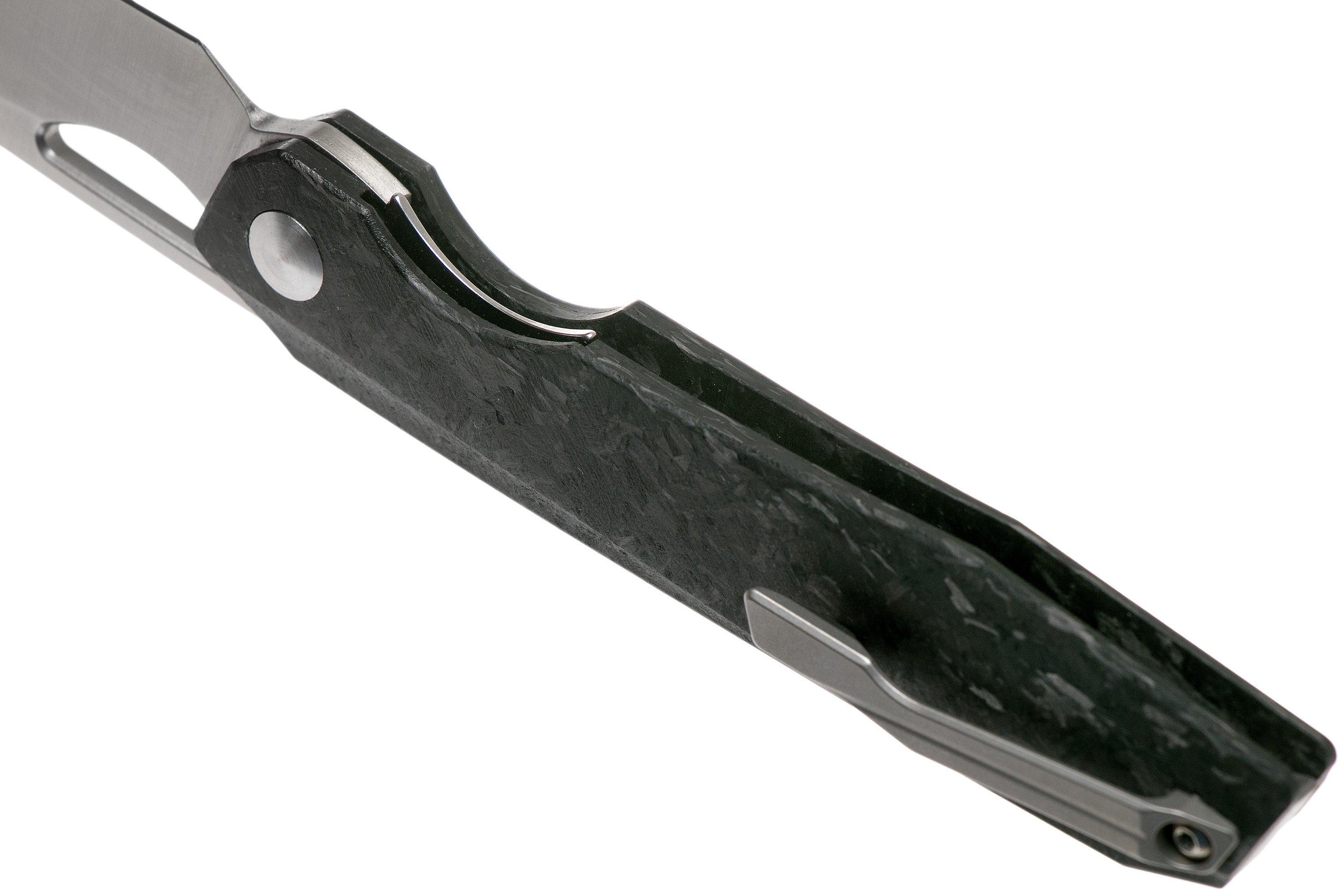 Kizer Genie Ki4545A2 Marbled Carbon fibre pocket knife, Gage design
