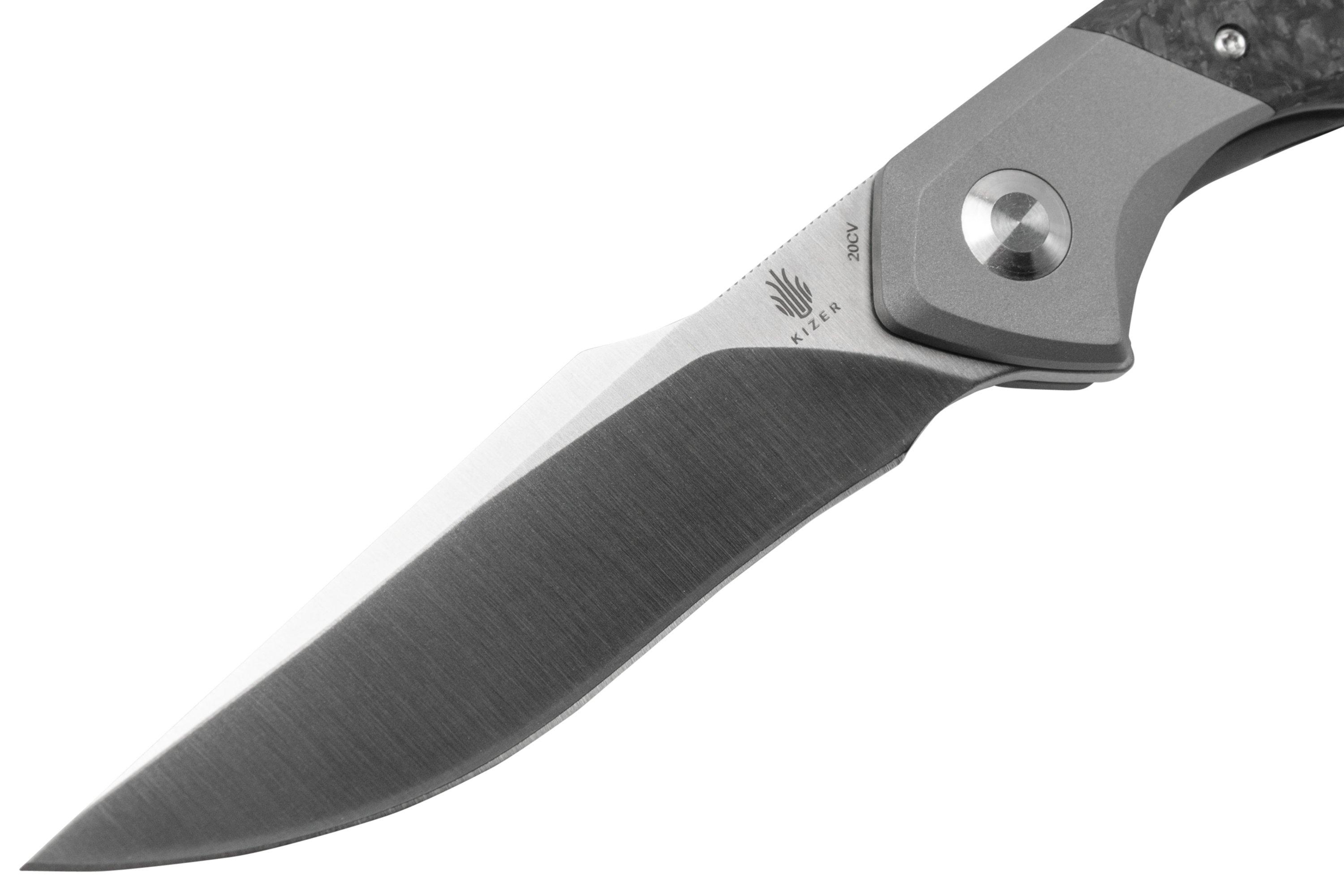 Kizer Grazioso Ki4572A1, 20CV, Black Titanium Carbon Fibre pocket knife