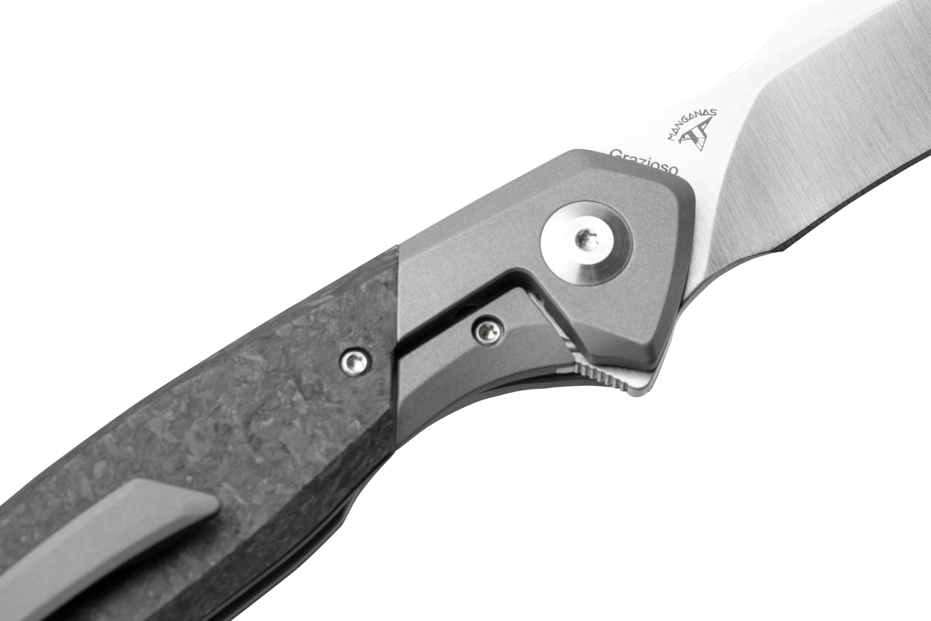 Kizer Grazioso Ki4572A1, 20CV, Black Titanium Carbon Fibre pocket knife