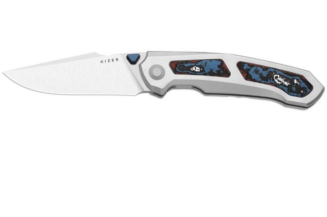 Bild für Kizer Feweed XL KI4694A2 Satin S90V, Titanium & Nebula FatCarbon, Taschenmesser