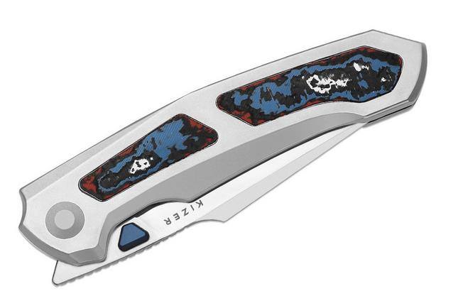 Bild für Kizer Feweed XL KI4694A2 Satin S90V, Titanium & Nebula FatCarbon, Taschenmesser