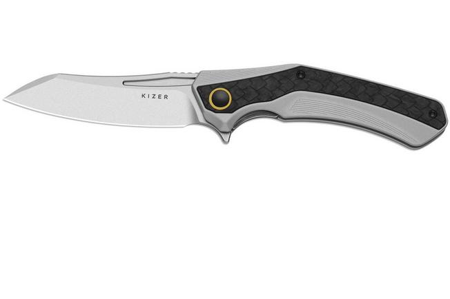Bild für Kizer Draca KI4751A1 Stonewashed S45VN, Aluminum & Carbon Fiber, Taschenmesser