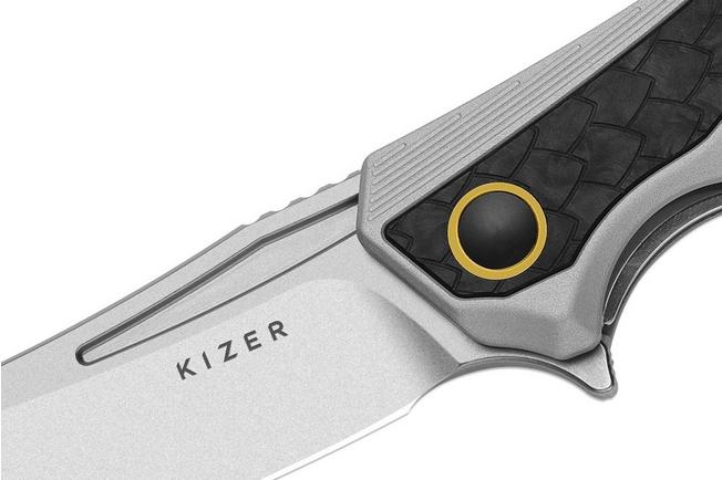 Bild für Kizer Draca KI4751A1 Stonewashed S45VN, Aluminum & Carbon Fiber, Taschenmesser