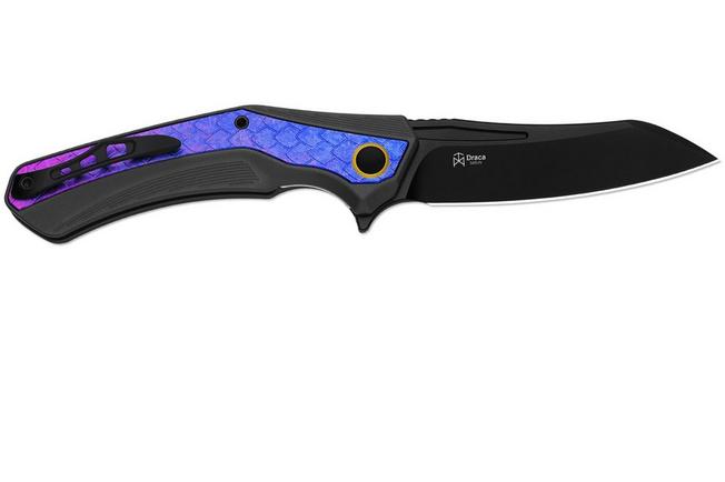 Bild für Kizer Draca KI4751A2 PVD S45VN, Aluminum & Crystallized Titanium, Taschenmesser
