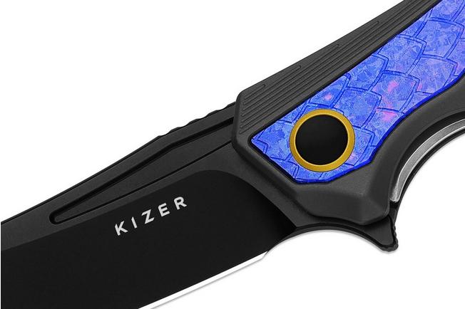 Bild für Kizer Draca KI4751A2 PVD S45VN, Aluminum & Crystallized Titanium, Taschenmesser